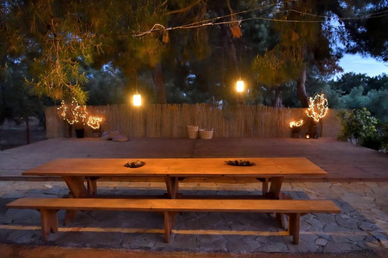 Glamping At A Lovely Tent In Skiaxtro- Marathopoli Villa Exterior photo