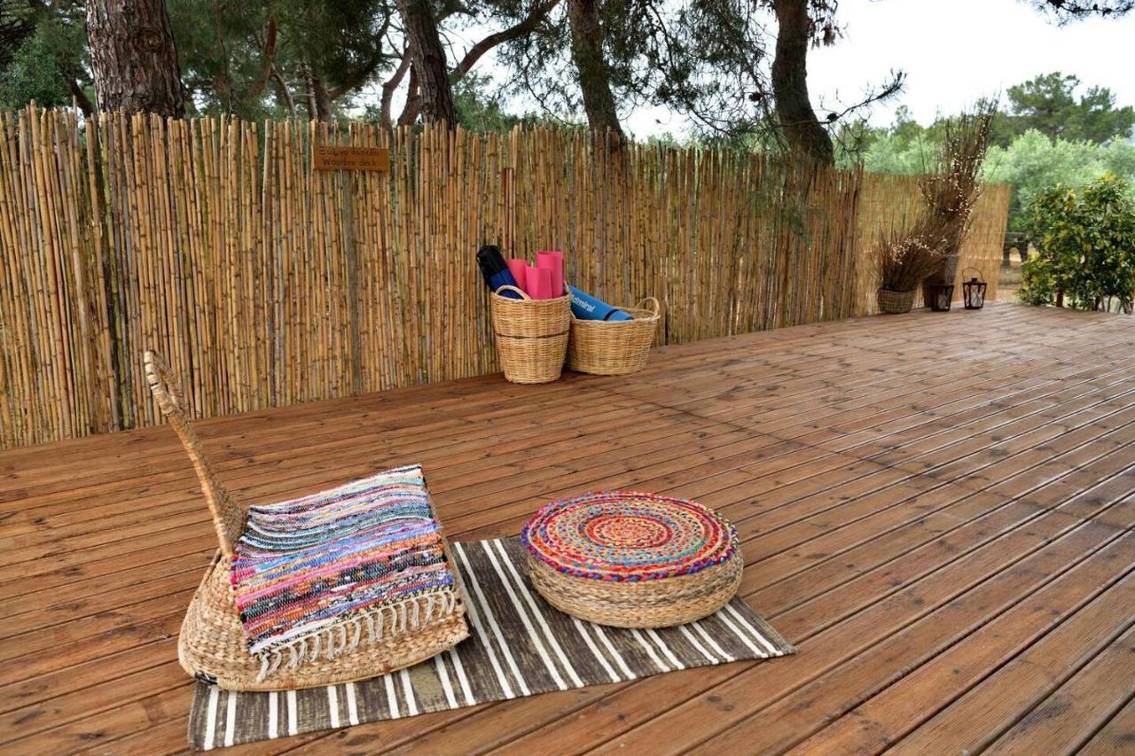 Glamping At A Lovely Tent In Skiaxtro- Marathopoli Villa Exterior photo