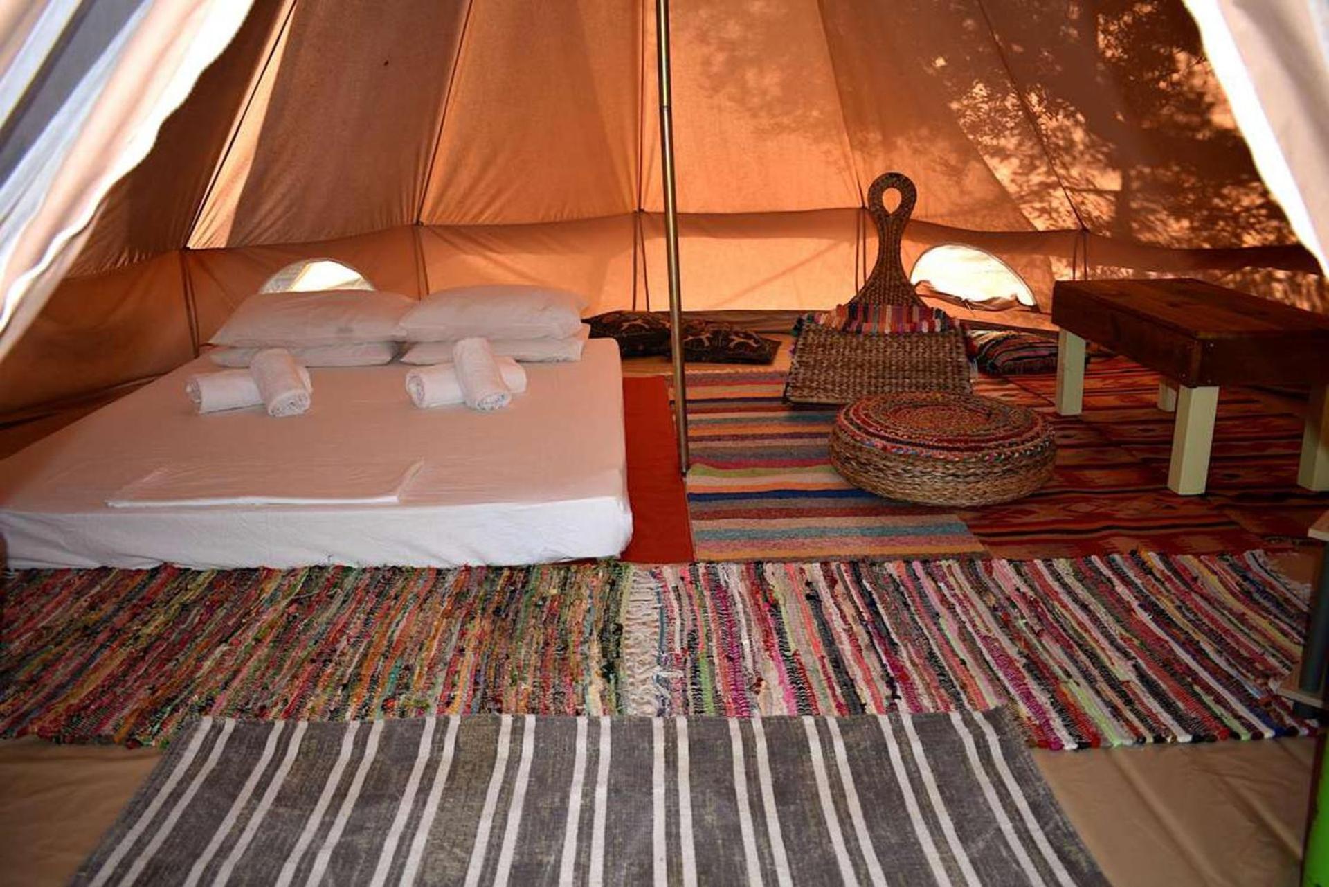 Glamping At A Lovely Tent In Skiaxtro- Marathopoli Villa Exterior photo